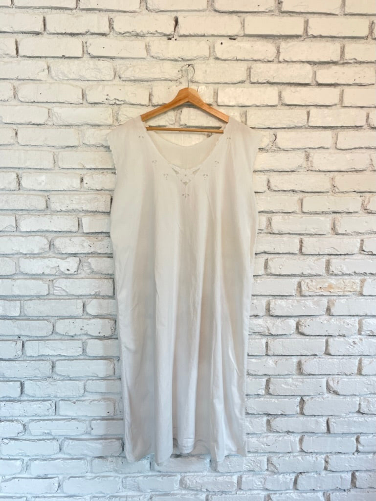 Vintage Cotton White Dress