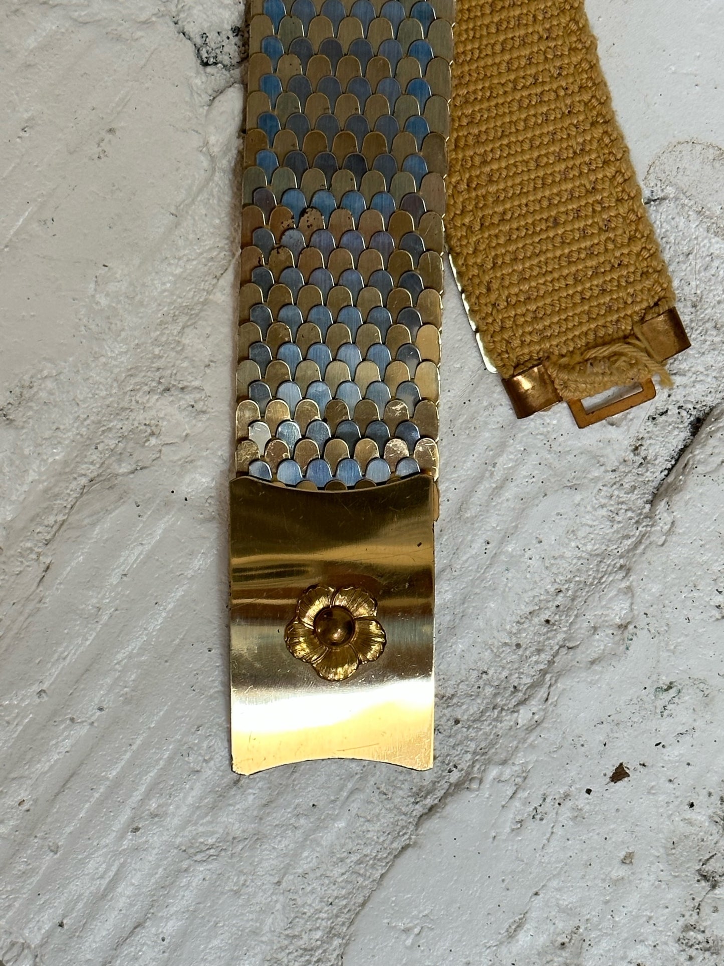 Metallic Fish Scale Belt