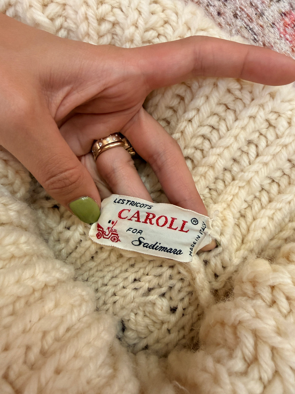Vintage Caroll Sadimara Italian Wool Sweater