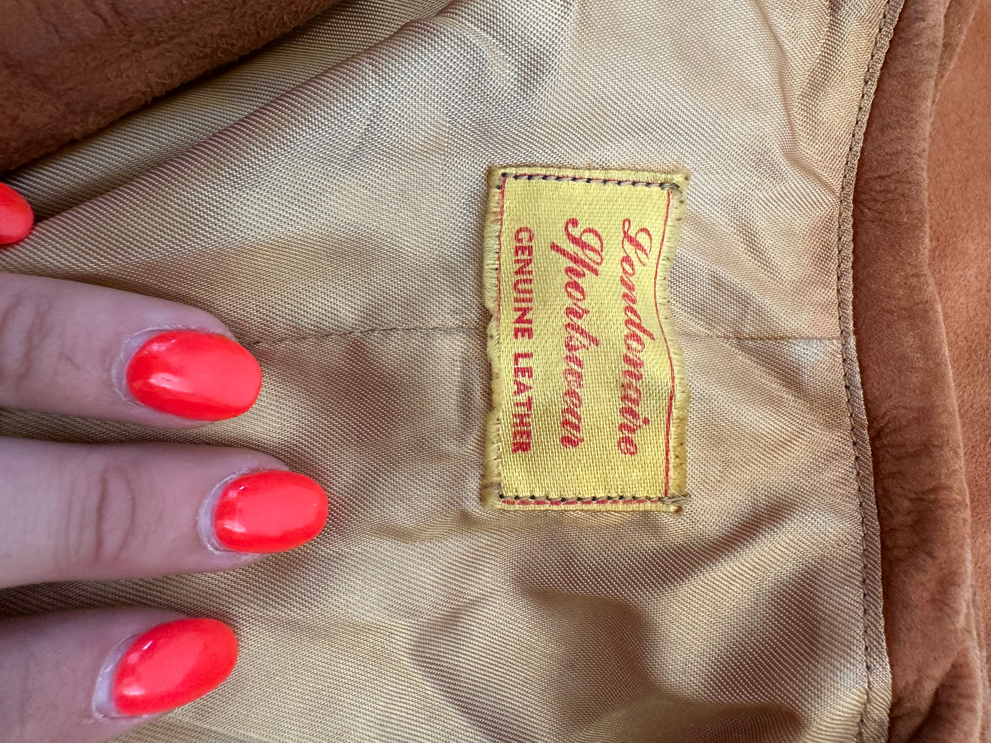 70’s Orange Suede Jacket