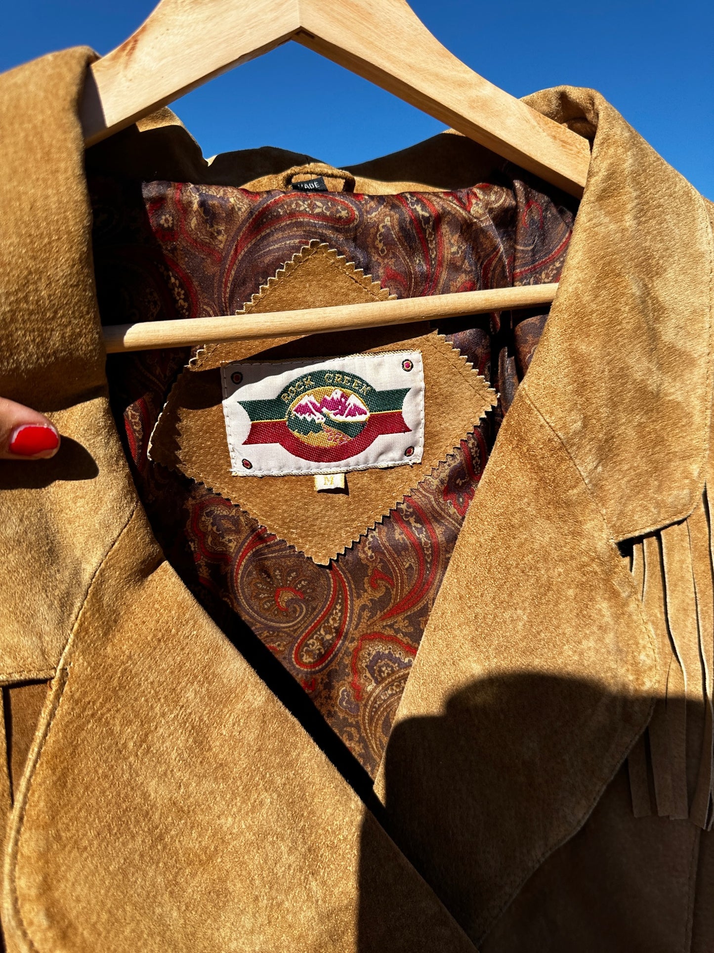 80’s Rock Creek Leather Fringe Jacket