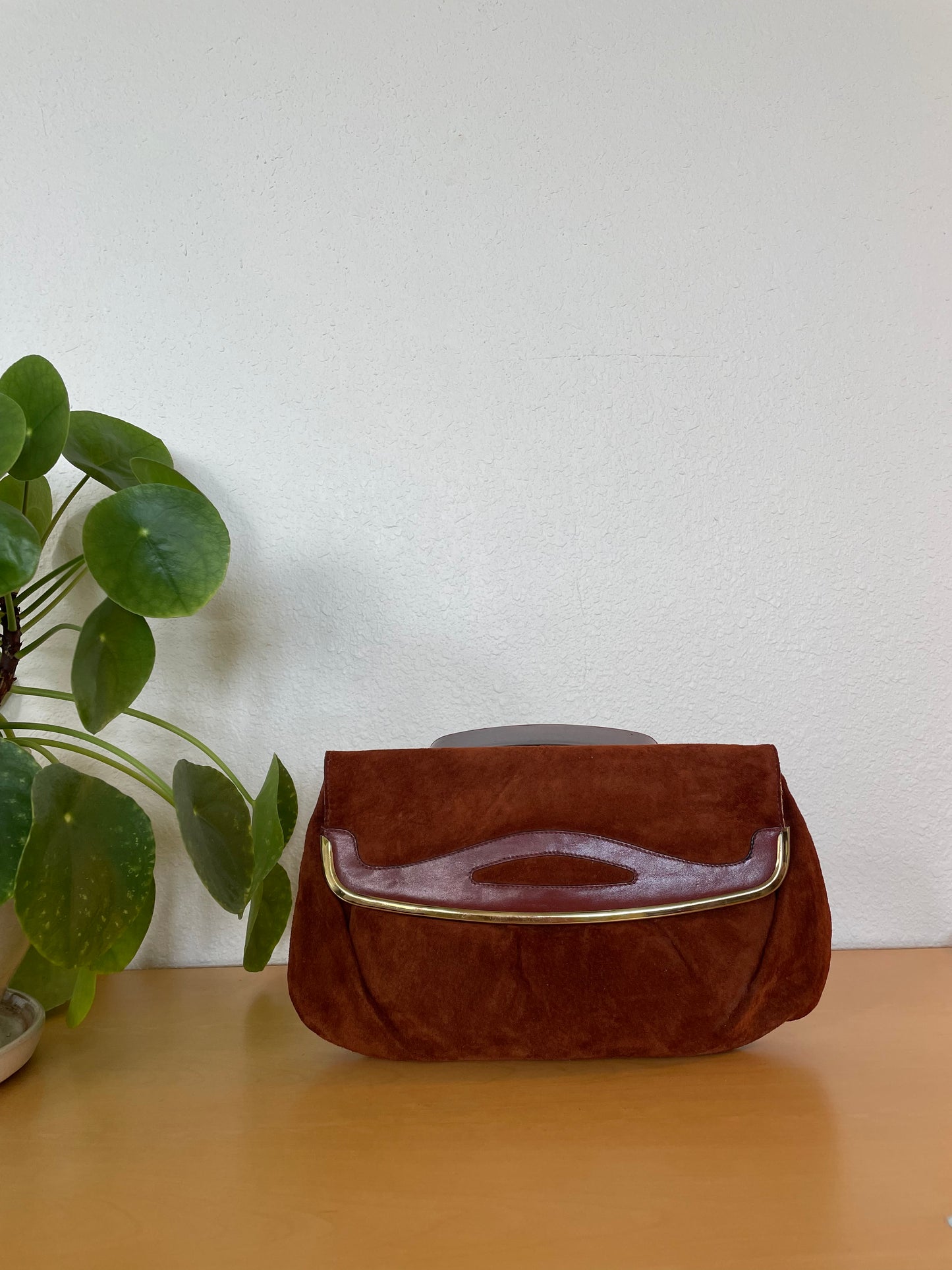 70's Suede Clutch