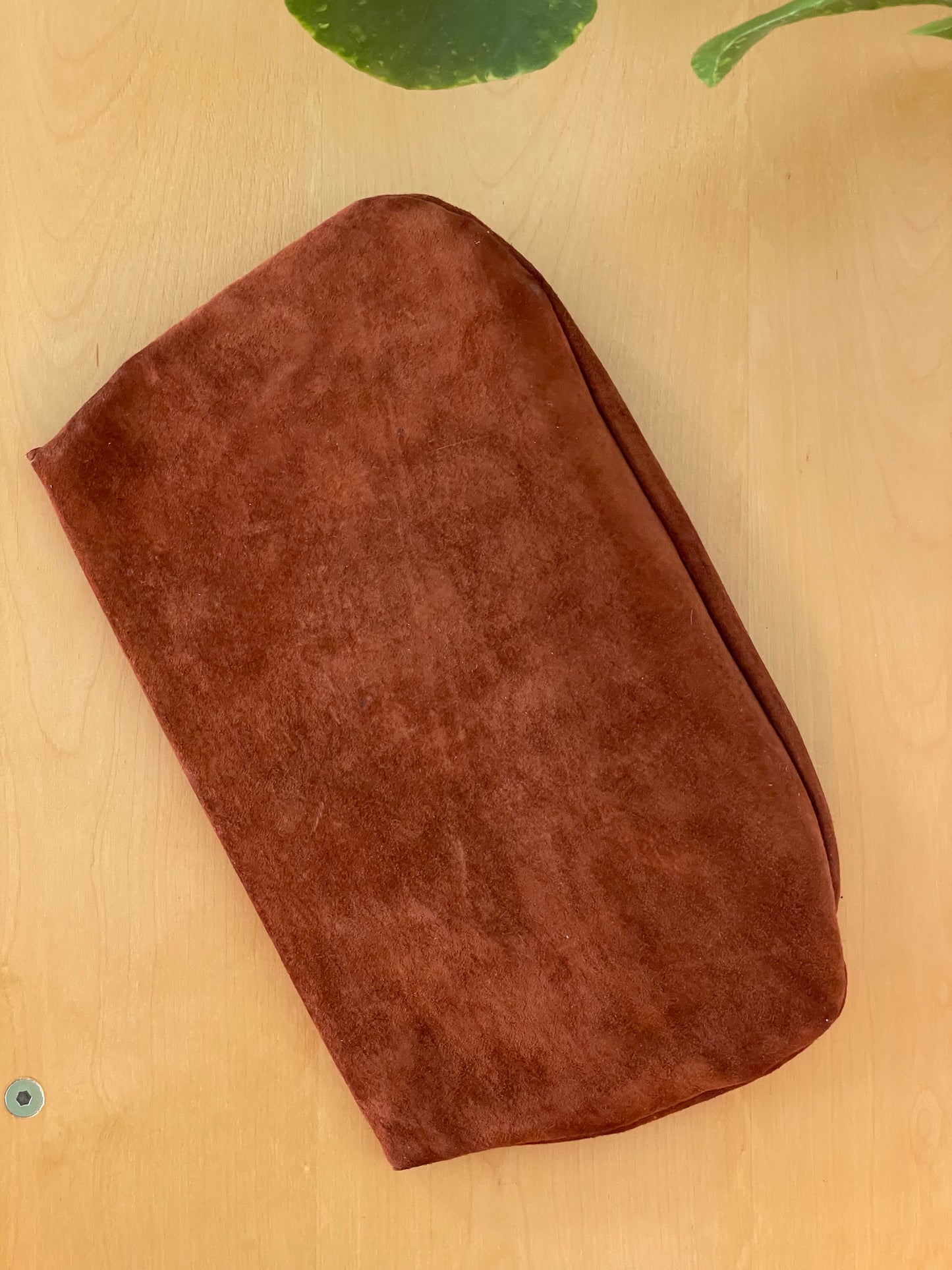 70's Suede Clutch