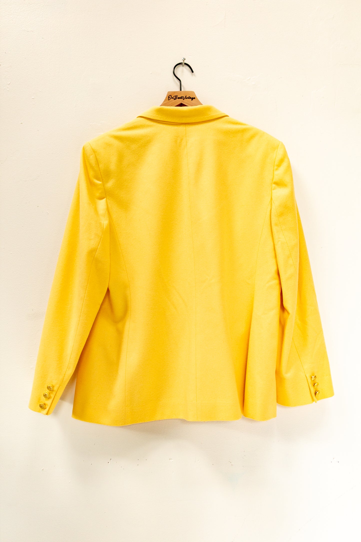 Canary Yellow Pendleton Wool Blazer