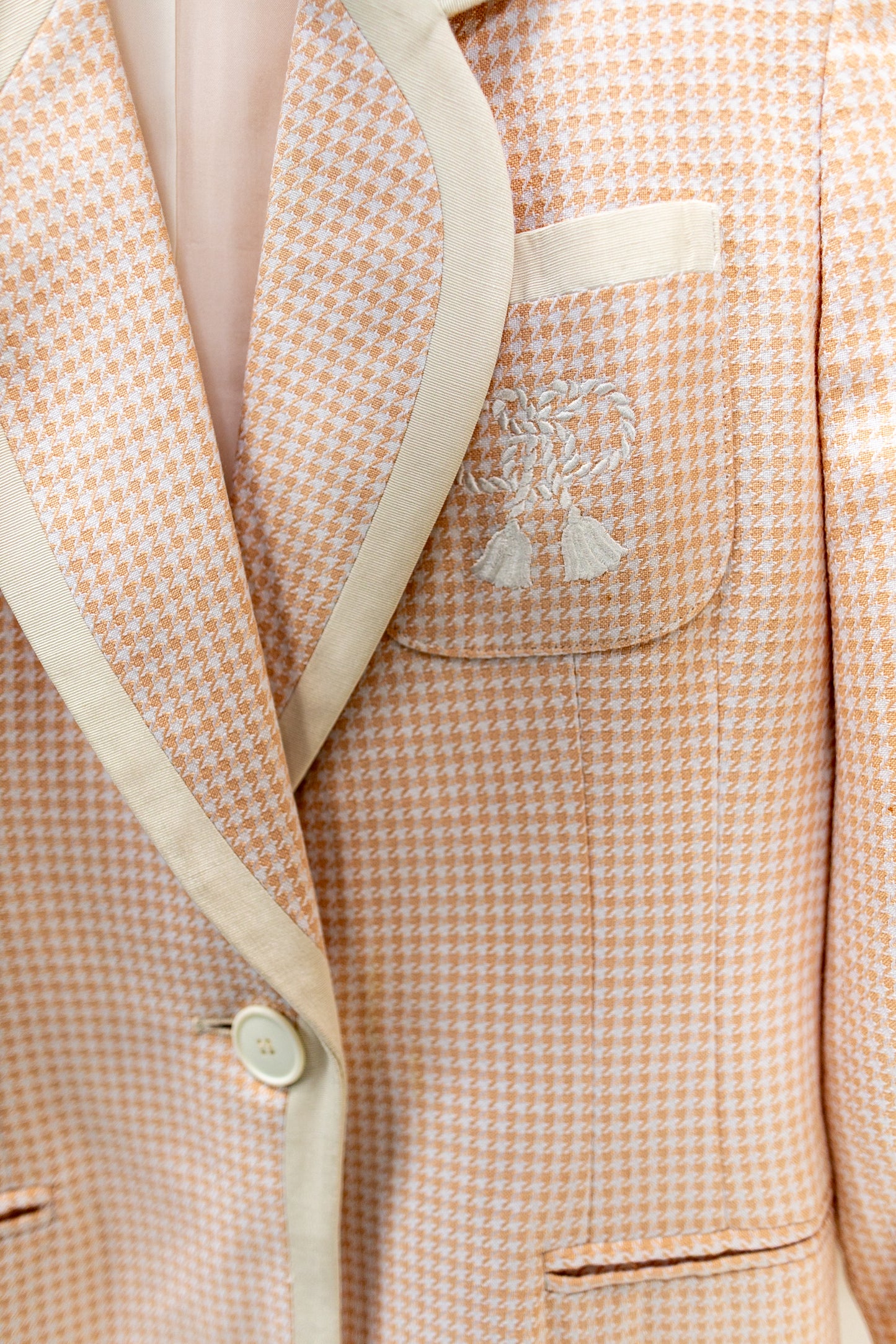 Christian Dior Houndstooth Suit Skirt Set