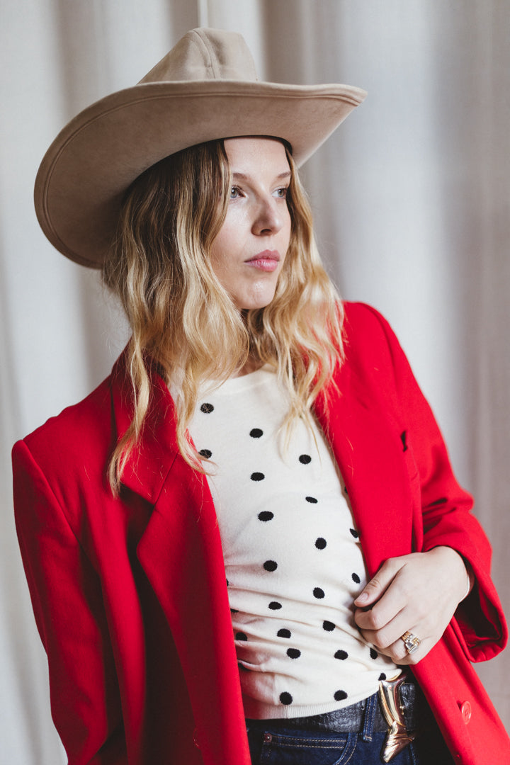 80's Fleurette x Nordstrom Gallery Cherry Red Wool Trench