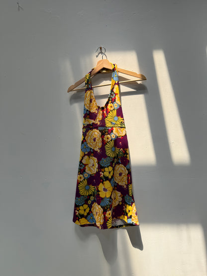 1970’s Floral Halter Mini Dress