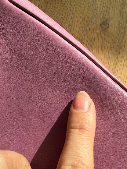 Salvatore Ferragamo Pink Scalloped Pocket Shoulder Bag