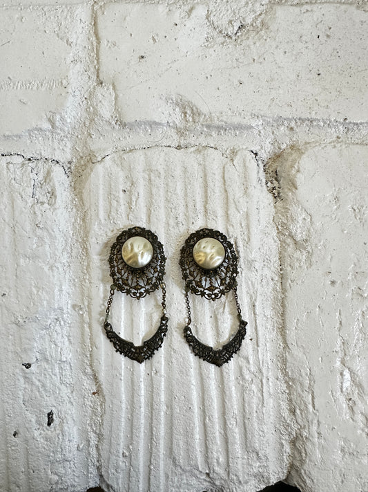 Vintage Pearl Clip-On Earrings