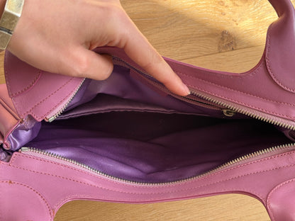 Salvatore Ferragamo Pink Scalloped Pocket Shoulder Bag