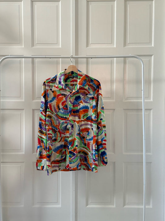 Vintage Tie Dye 70’s Blouse