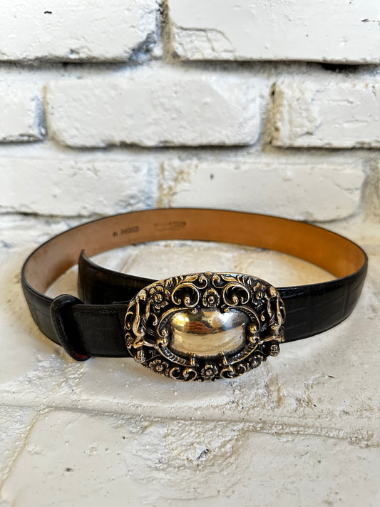 Silver Buckle Brighton Belt