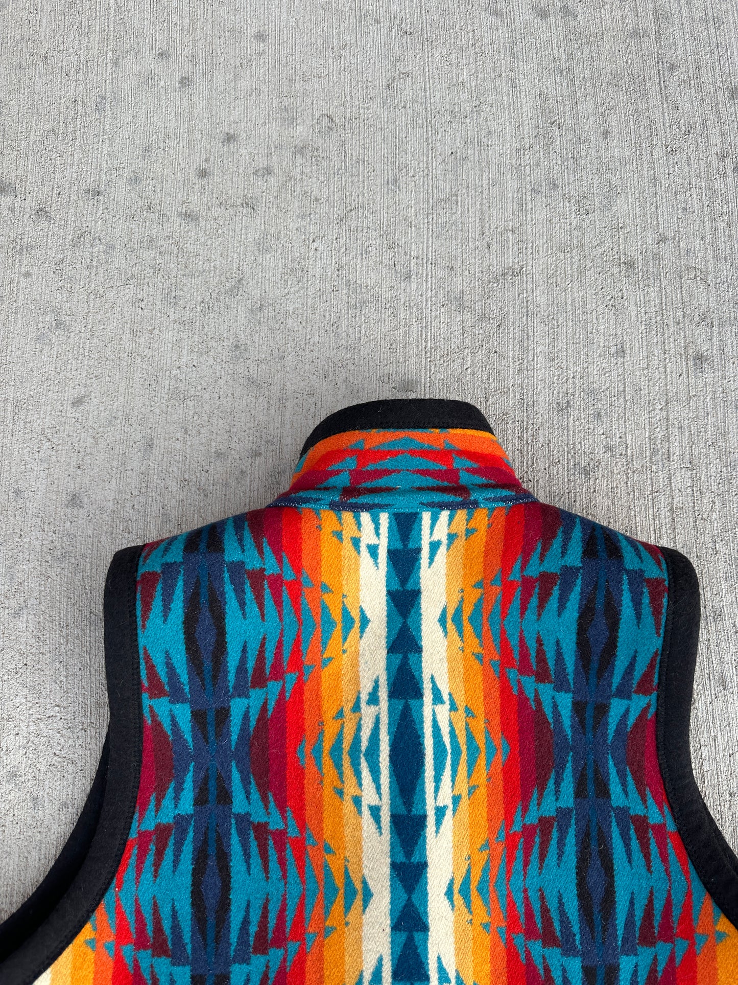 Reversible Native Jackets Santa Fe Wool Blanket Vest