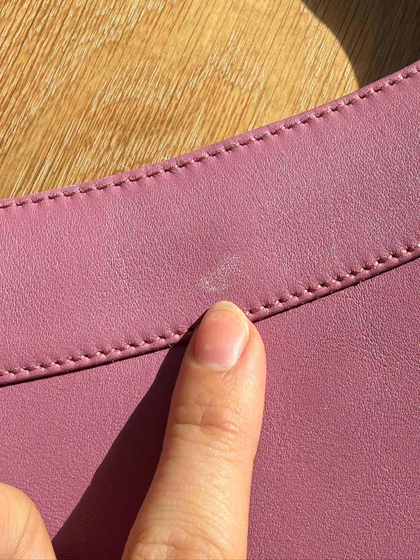 Salvatore Ferragamo Pink Scalloped Pocket Shoulder Bag