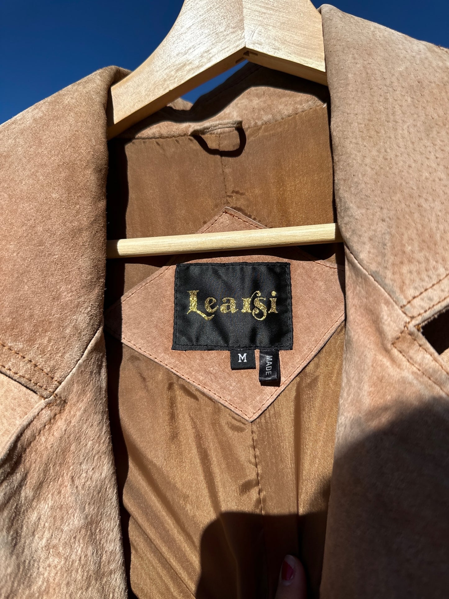 Vintage Learsi Women’s Medium Genuine Leather Fringe Suede Leather Jacket