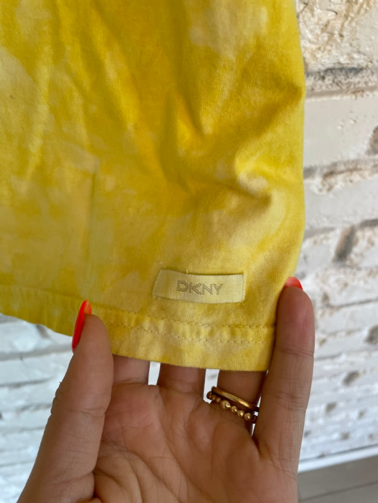 Yellow Hand Dyed DKNY Tank