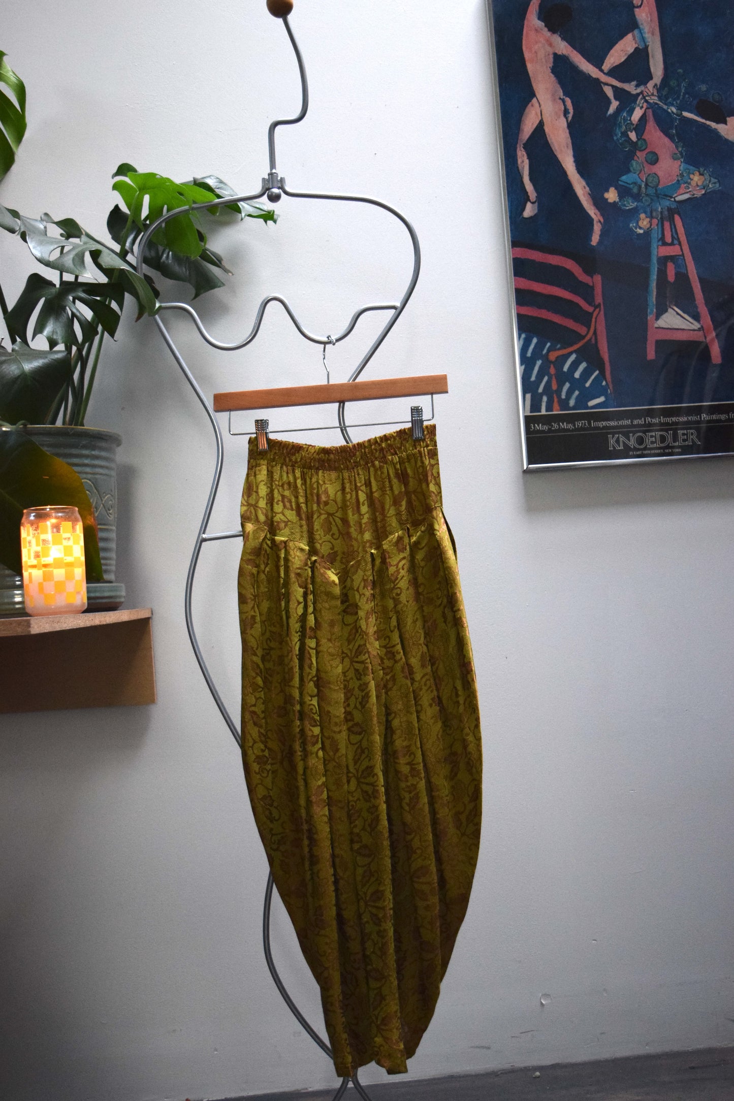 SUE WONG Designer 1980's Harem Pants