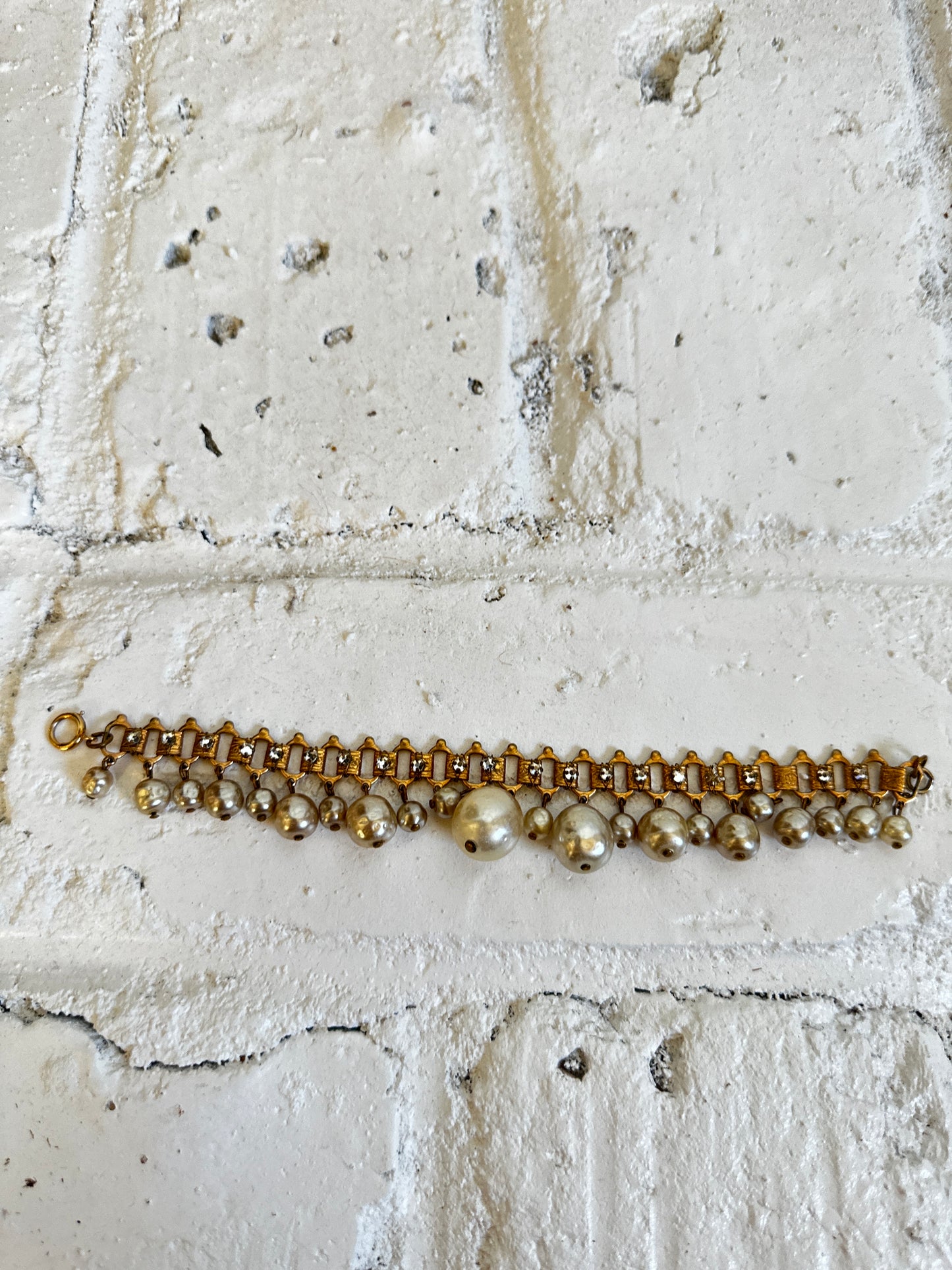 Vintage Fringe Pearl Bracelet