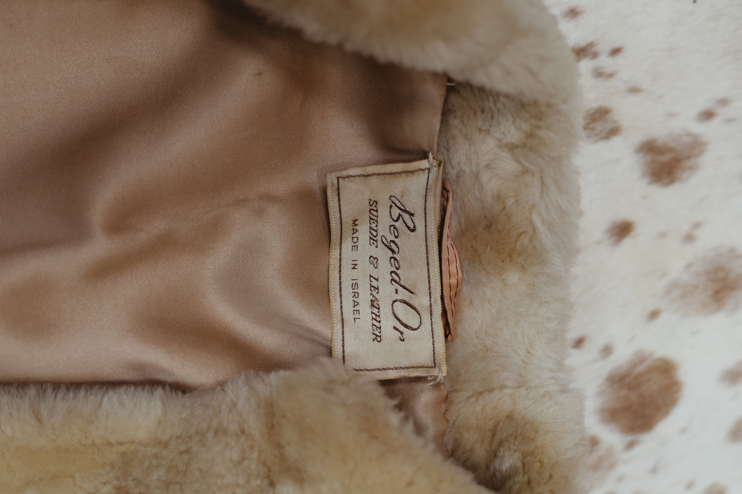 1970s Faux-Shearling Belted Ski Coat