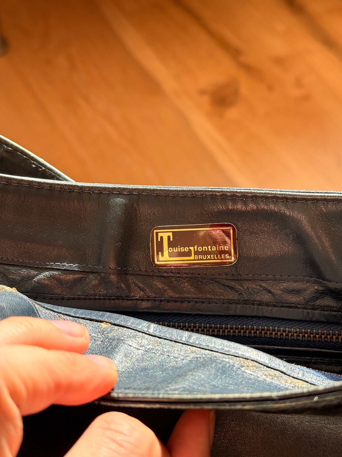 Vintage Louise FontaineBlack Leather Horsebit Bag