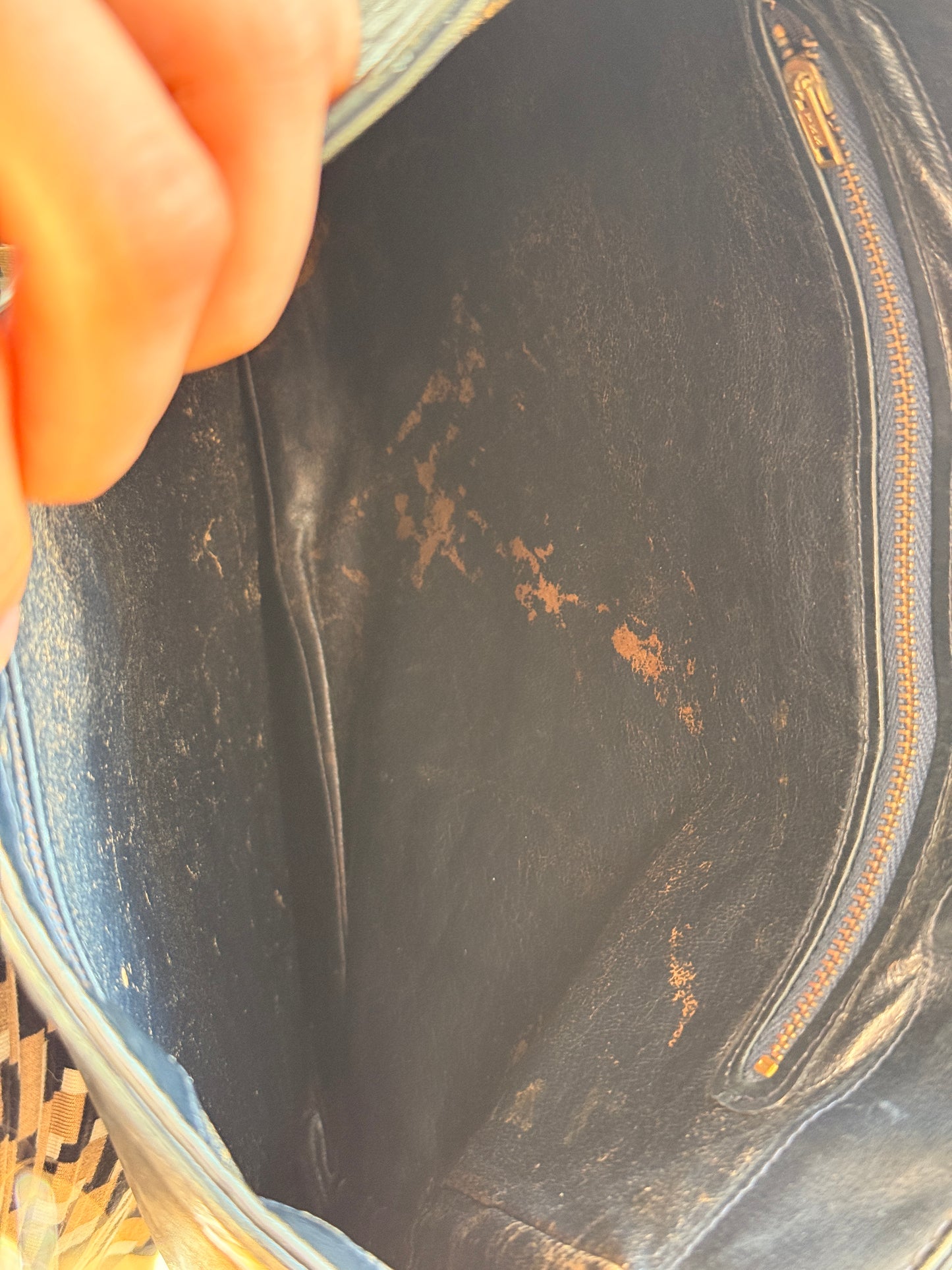 Vintage Louise FontaineBlack Leather Horsebit Bag