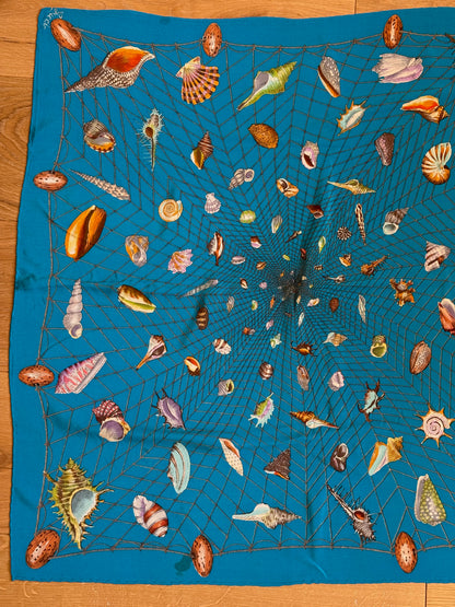 1970's Gucci Portal Net & Shell Scarf