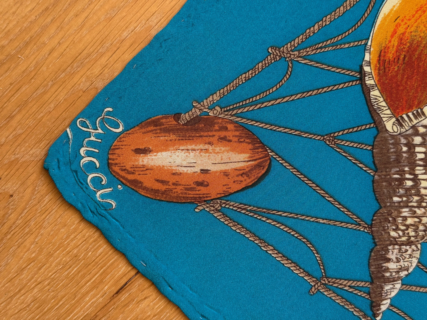 1970's Gucci Portal Net & Shell Scarf
