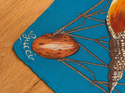1970's Gucci Portal Net & Shell Scarf