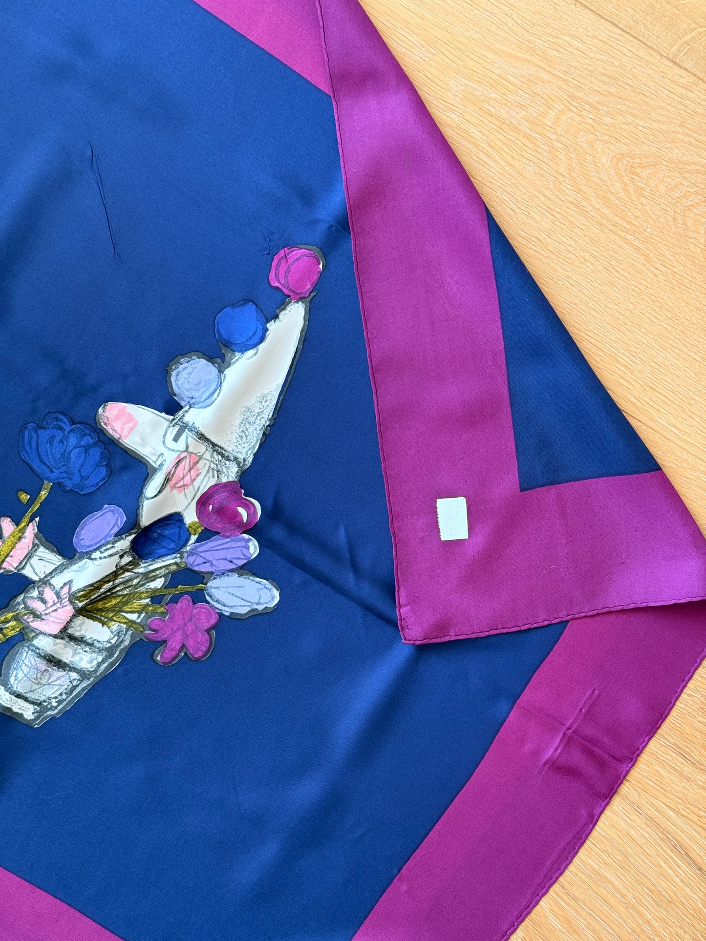 Silk Fiorio Vintage Scarf by Herbert Leupin