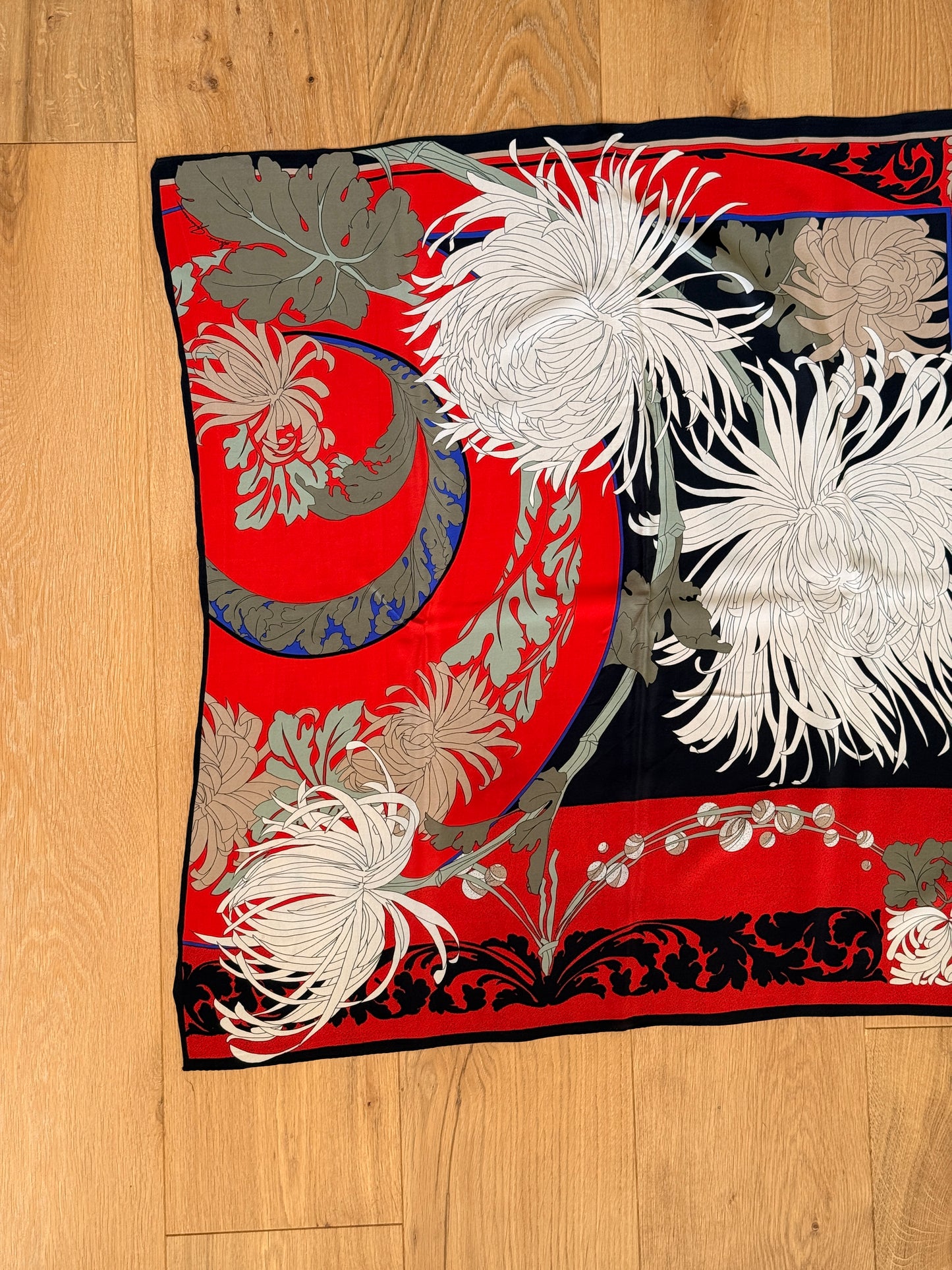 1980's Ginnie Johansen Silk Scarf