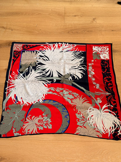1980's Ginnie Johansen Silk Scarf