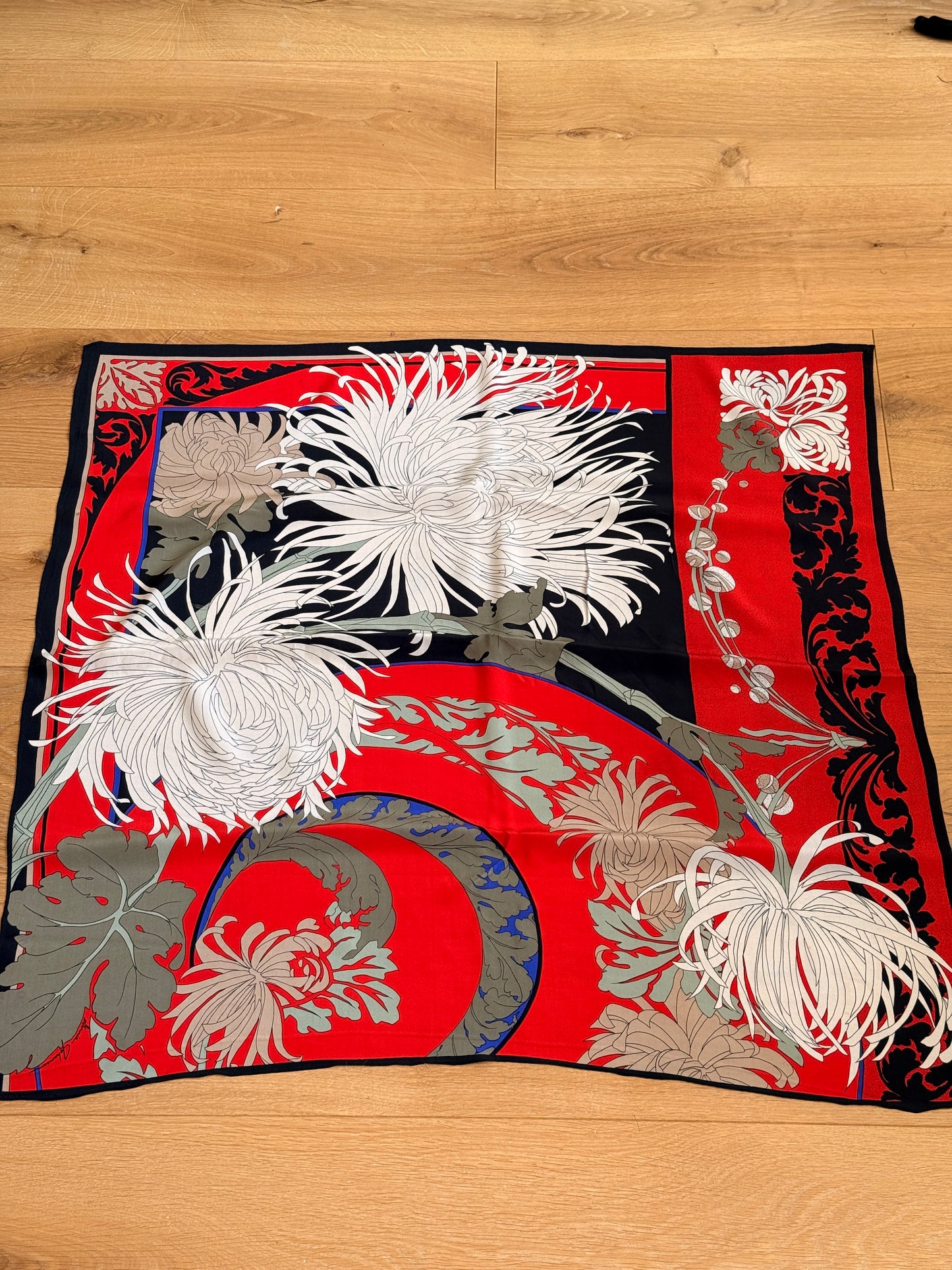 1980's Ginnie Johansen Silk Scarf