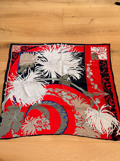 1980's Ginnie Johansen Silk Scarf
