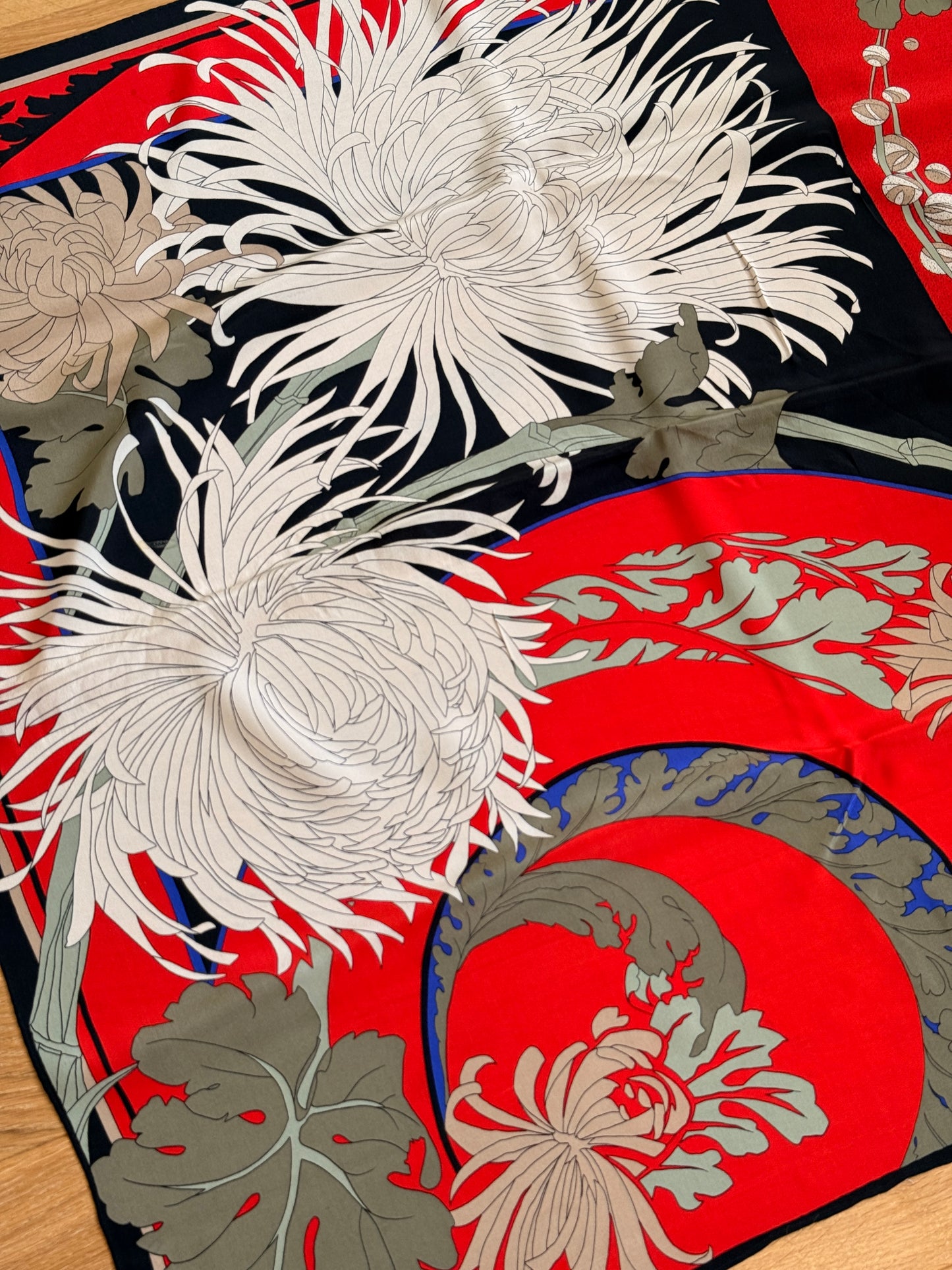 1980's Ginnie Johansen Silk Scarf