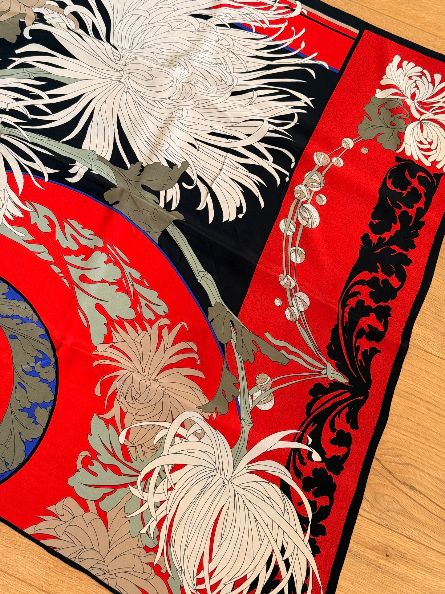 1980's Ginnie Johansen Silk Scarf