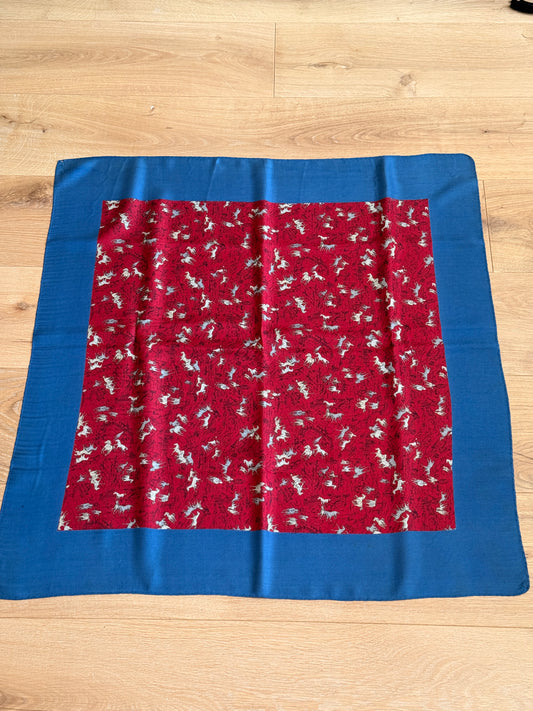 1970's Daniel Hechter Paris Horse Scarf