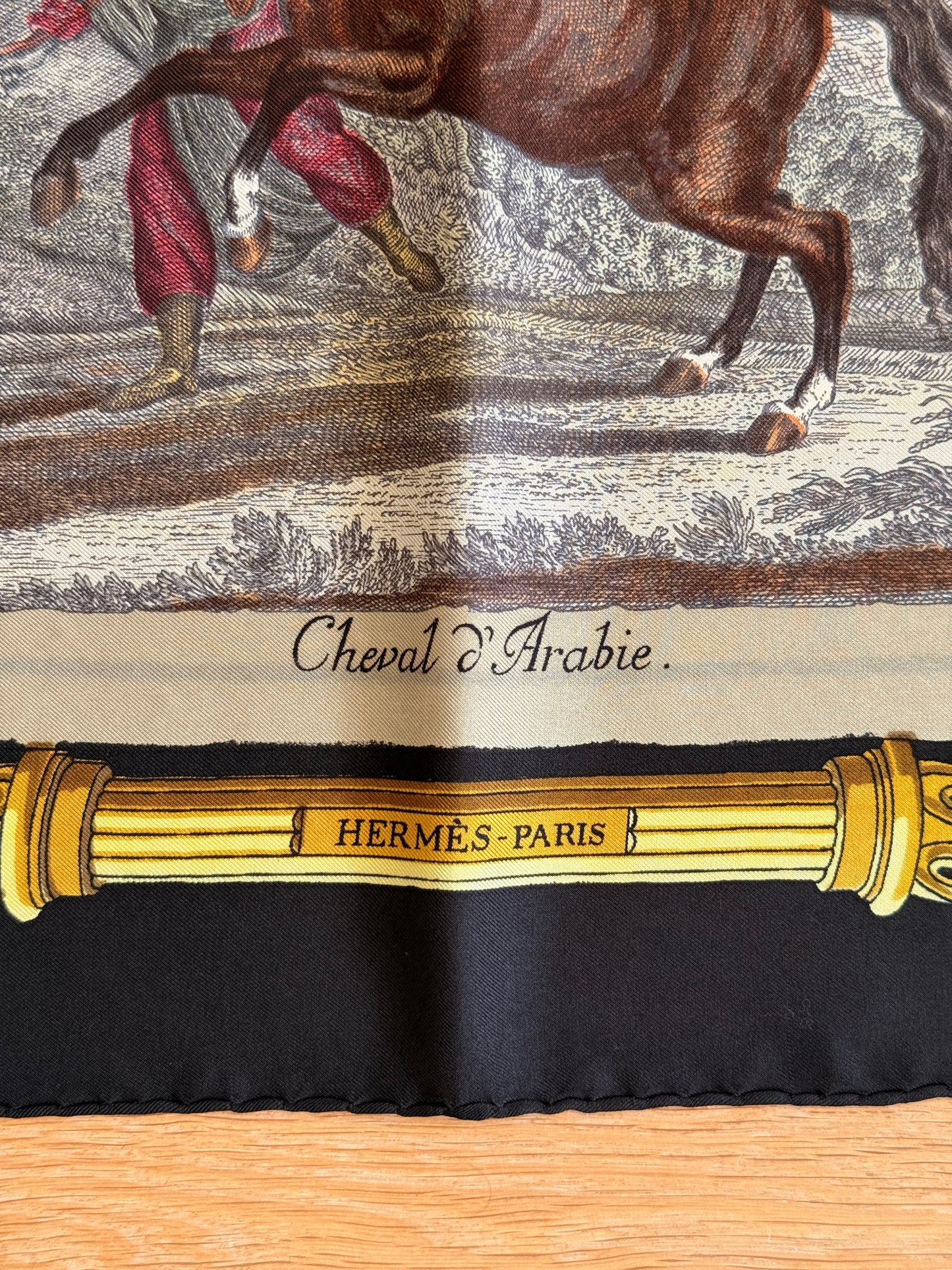Hermès Les Races de Chevaux silk scarf by Hugo Grygkar