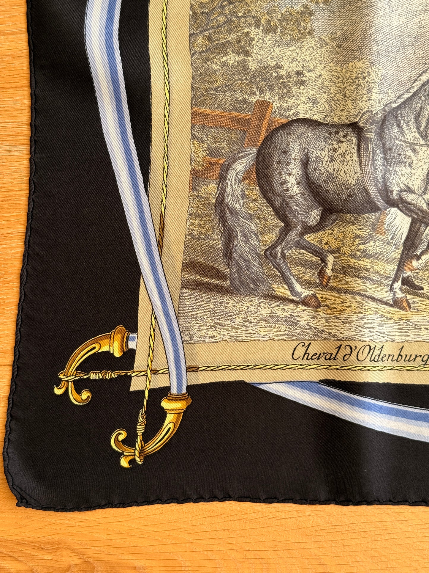 Hermès Les Races de Chevaux silk scarf by Hugo Grygkar