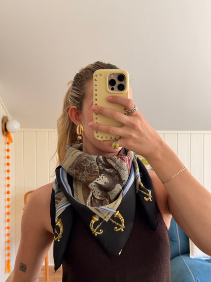 Hermès Les Races de Chevaux silk scarf by Hugo Grygkar