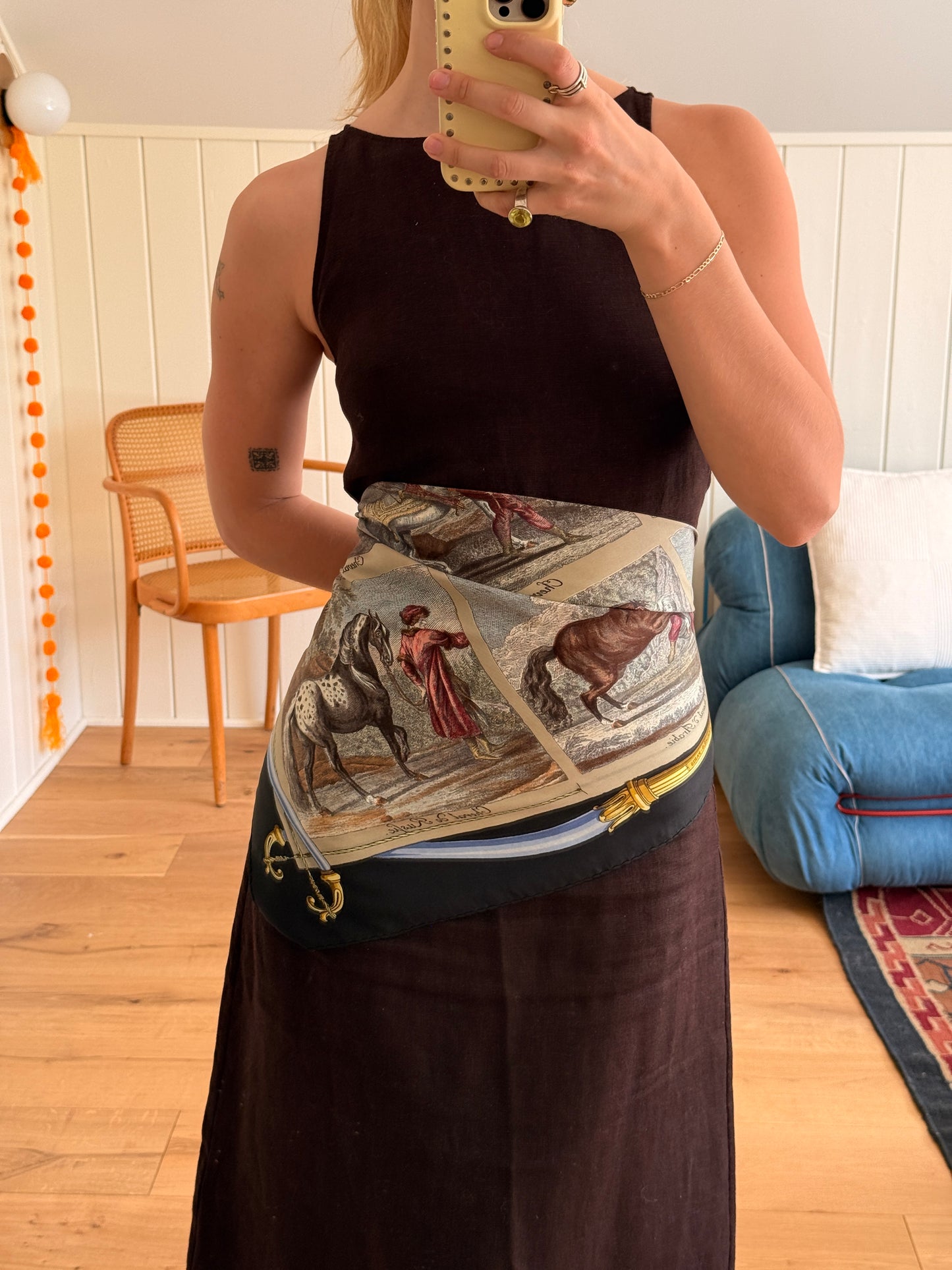 Hermès Les Races de Chevaux silk scarf by Hugo Grygkar