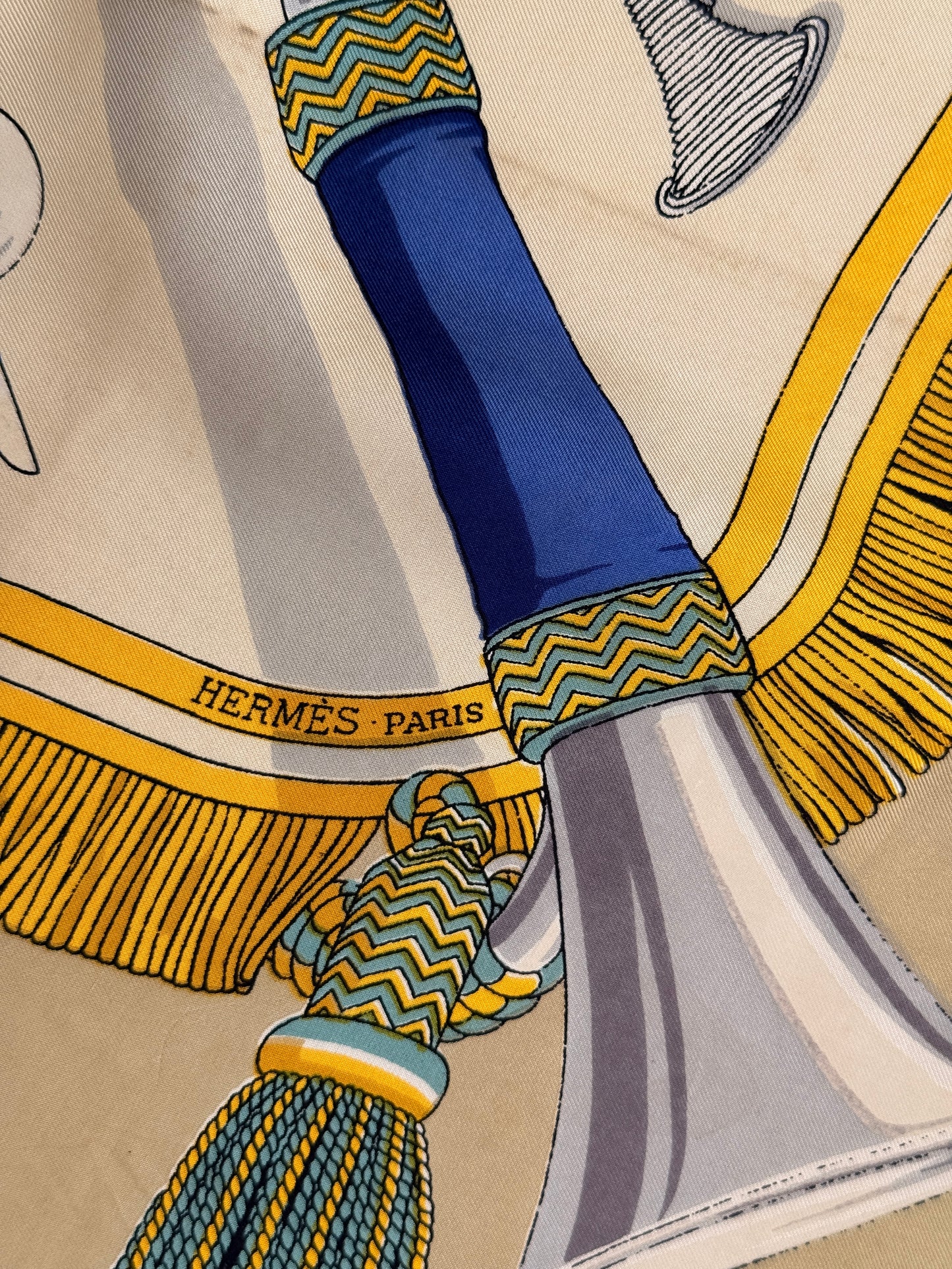 Hermès "À la Gloire des bataillons de chasseurs" by Hugo Grygkar Silk Scarf