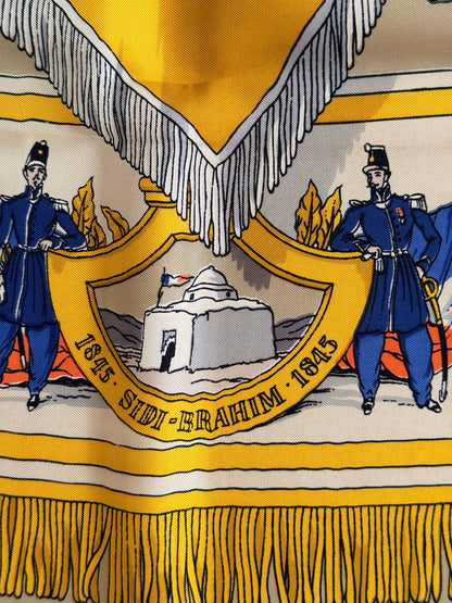 Hermès "À la Gloire des bataillons de chasseurs" by Hugo Grygkar Silk Scarf