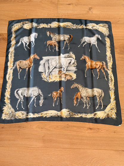 Hermès "Les Poulains" Silk Scarf by Xavier de Poret