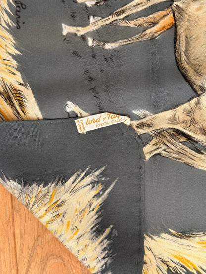 Hermès "Les Poulains" Silk Scarf by Xavier de Poret