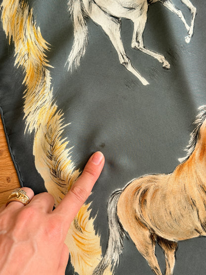Hermès "Les Poulains" Silk Scarf by Xavier de Poret