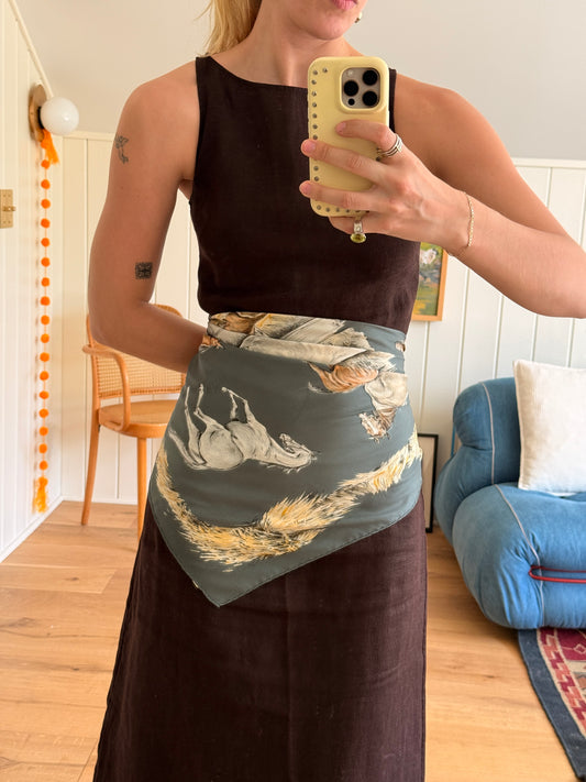 Hermès "Les Poulains" Silk Scarf by Xavier de Poret