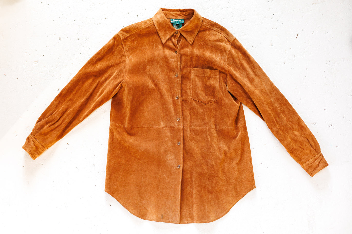 Vintage Ralph Lauren Suede Button Up