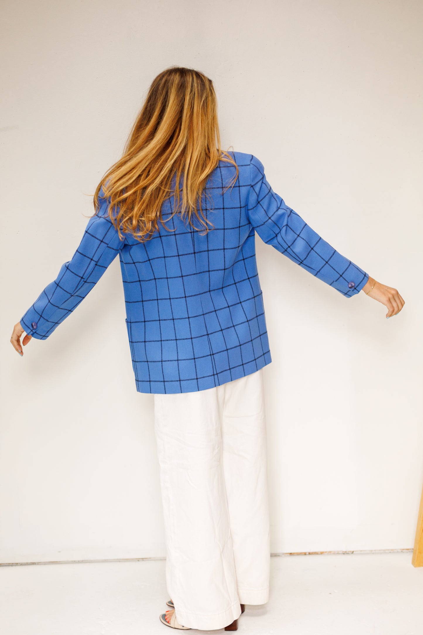 Vintage Pendleton Blue Plaid Blazer