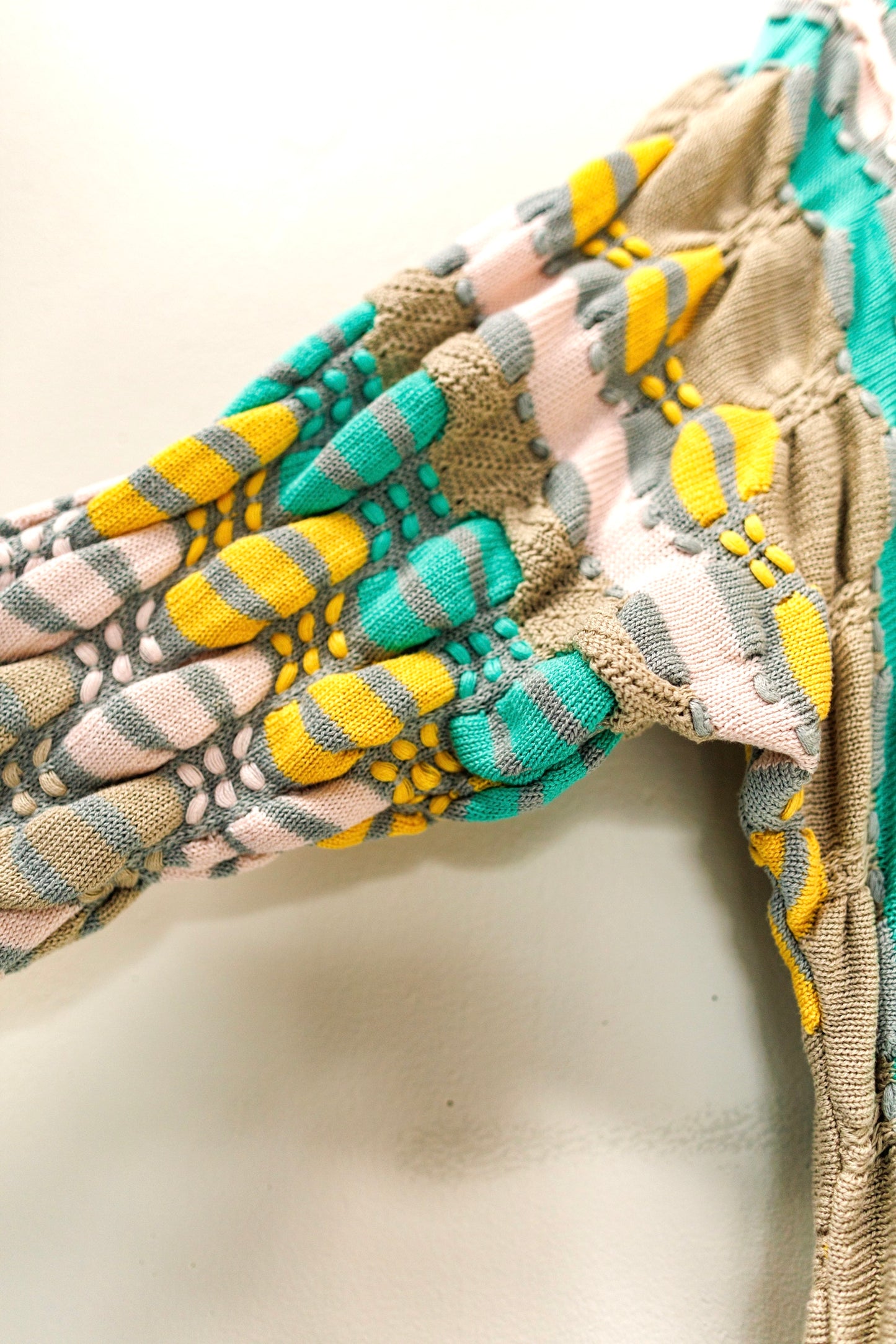 Vintage Coogi 3D Knit Pastel Sweater