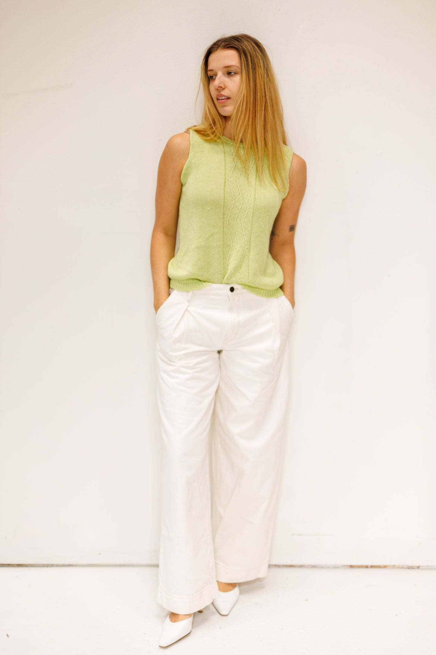90's Mint Green Knit Tank